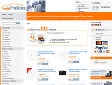 Tablet Screenshot of mediaprostore.com